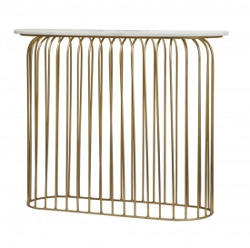 Flora Gold Console Table 